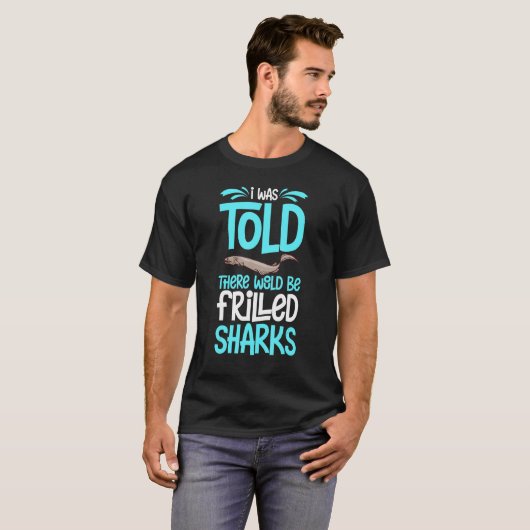 Vriesvolle haai Tooth Funny Ocean T-shirt (Voorkant volledig)
