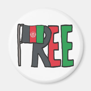 Vrij Afghanistan Magneet
