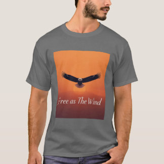 Vrij als de Wind | Vliegende Adelaar Inspirerend T-shirt