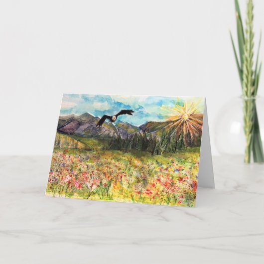 Vrij als Eagle Bedankkaart (Voorkant)