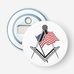 Vrij Amerikaanse symbool Button Flesopener