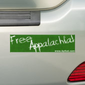 Vrij Appalachia!  Bumpersticker (Op auto)