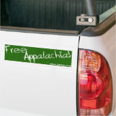 Vrij Appalachia!  Bumpersticker (Op Truck)