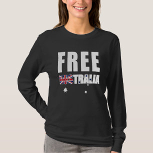 Vrij Australië Australische Vlag T-shirt