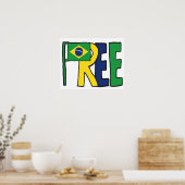 Vrij Brazilië Poster (Keuken)