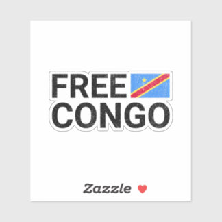 Vrij Congo Sticker