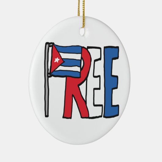 Vrij Cuba Keramisch Ornament (Rechts)