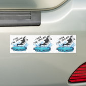 VRIJ DE ORCAS! BUMPERSTICKER (Op auto)