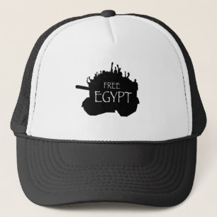 Vrij Egypte met demonstranten Trucker Pet