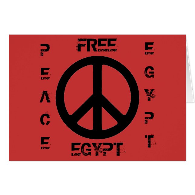 VRIJ EGYPTE PEACE EGYPTE (Voorkant Horizontaal)