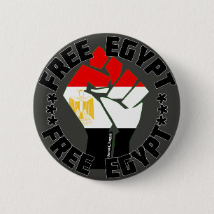 Vrij Egypte Ronde Button 5,7 Cm