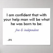 Vrij en onafhankelijk - blauw