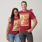 Vrij en vrij T-shirten T-shirt (Unisex)