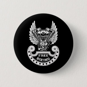 Vrij fietsen ronde button 5,7 cm