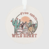 Vrij Geest, Wild Heart | Western land Ornament (achterkant)