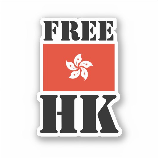 Vrij HK Sticker (Voorkant)