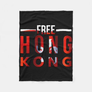 Vrij Hongkong #freehongkong #saveHongKong Democra Fleece Deken