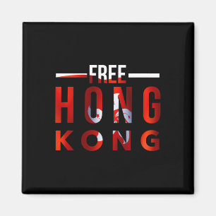Vrij Hongkong #freehongkong #saveHongKong Democra Magneet
