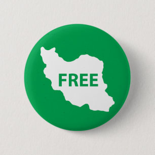Vrij Iran Ronde Button 5,7 Cm