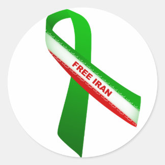 Vrij Iran Ronde Sticker