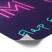 Vrij je geest Vrij pittig Flamingo Inspo Poster (Hoek)