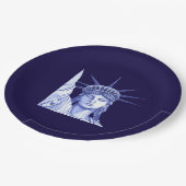 Vrij juli Vierde Vakantiepapier bord (Gekanteld)