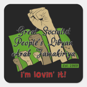 Vrij Libië Vierkante Sticker