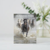 Vrij lopen briefkaart (Staand voorkant)