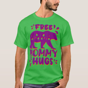 Vrij mammie Paars roze roze Beer Premium T-shirt