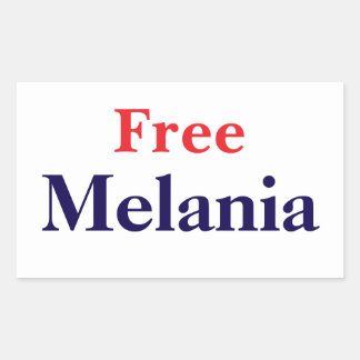 Vrij Melania Rechthoekige Sticker