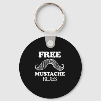 VRIJ MUSTACHE RIDES T-shirt Sleutelhanger