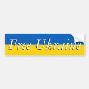 Vrij Oekraïne Bumpersticker