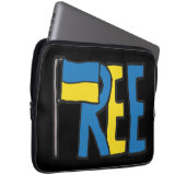 Vrij Oekraïne Laptop Sleeve (Voorkant Rechts)