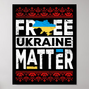Vrij Oekraïne Probleem Oekraïense Shirt Oekraïense Poster