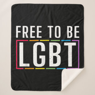 Vrij om LGBT Biseksueel Lesbisch Homoseksueel Prid Sherpa Deken