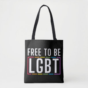 Vrij om LGBT biseksuele Gay Pride te zijn Draagtas