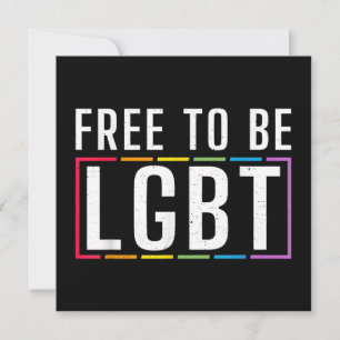 Vrij om LGBT biseksuele Gay Pride te zijn Kaart