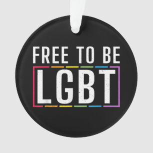 Vrij om LGBT biseksuele Gay Pride te zijn Ornament
