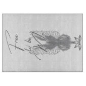 Vrij om Me Cutting Board te zijn Snijplank (Voorkant)