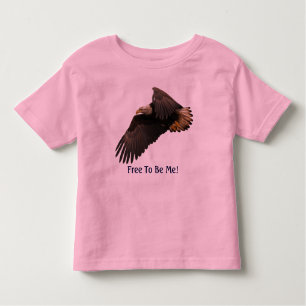 VRIJ OM MIJ TE ZIJN Flying Bald Eagle Kinder Shirt