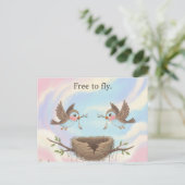 Vrij om te vliegen Kaart Scheiden (Staand voorkant)