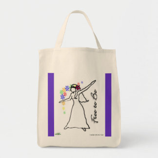 Vrij om te zijn: Flowerchild Tote Bag