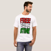 Vrij Palestijns blok T-shirt (Voorkant volledig)
