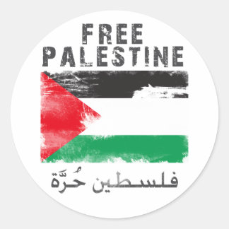 Vrij Palestijns shirt Ronde Sticker
