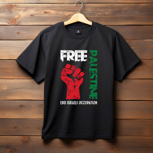 Vrij Palestina - Beëindig de Israëlische bezetting T-shirt