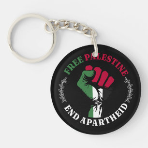 Vrij Palestina Einde Apartheid III Sleutelhanger