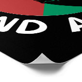 Vrij Palestina einde Apartheid Palestijnse vlag Poster (Hoek)