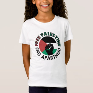 Vrij Palestina einde Apartheid Palestijnse vlag T-shirt