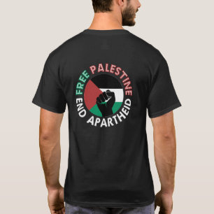 Vrij Palestina einde Apartheid Palestijnse vlag T-shirt