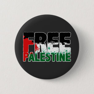 Vrij Palestina Einde Apartheid Stop Oorlog Ronde Button 5,7 Cm